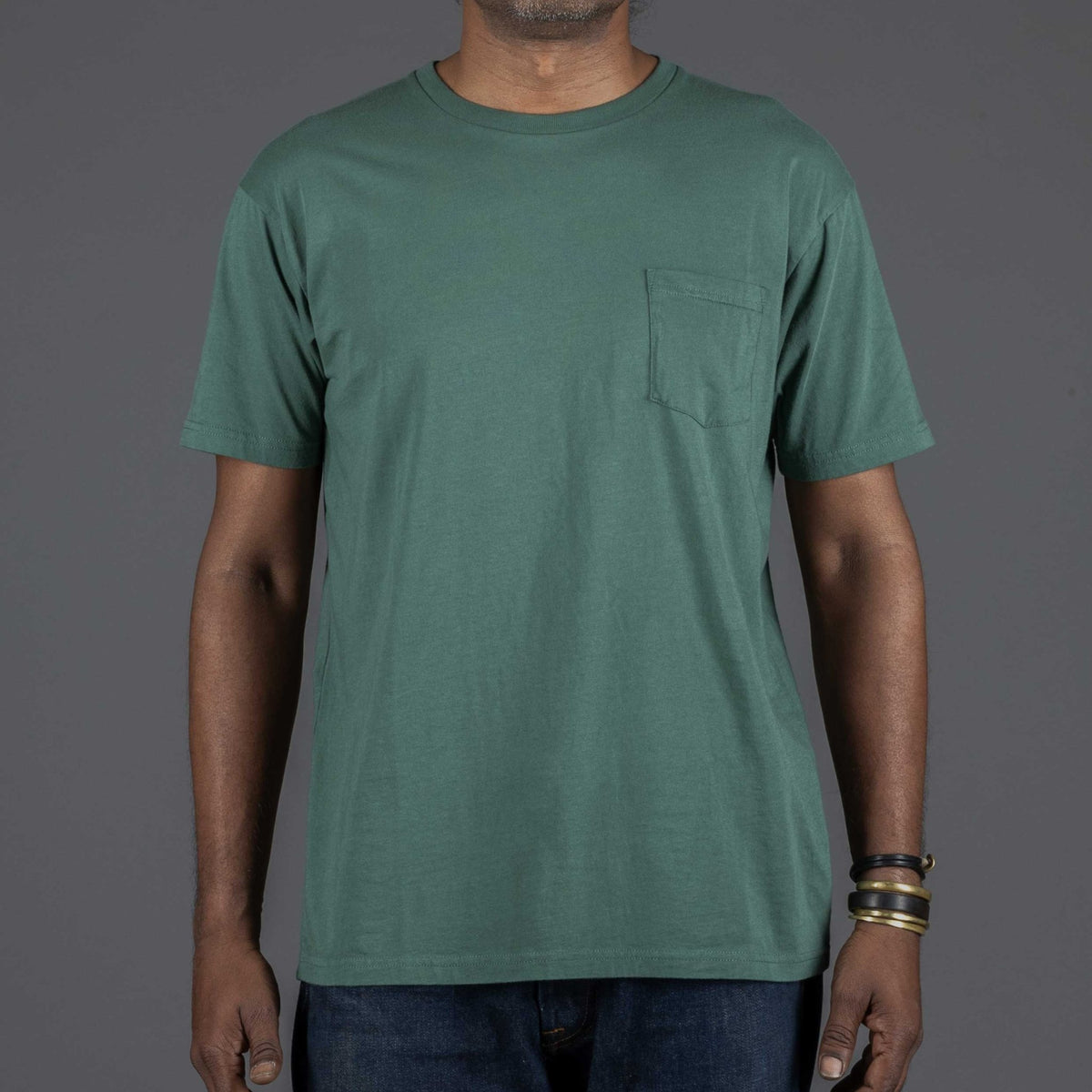 Pike Brothers1971 Pocket Tee Baja greenHenleyBritish Parts Lucerne