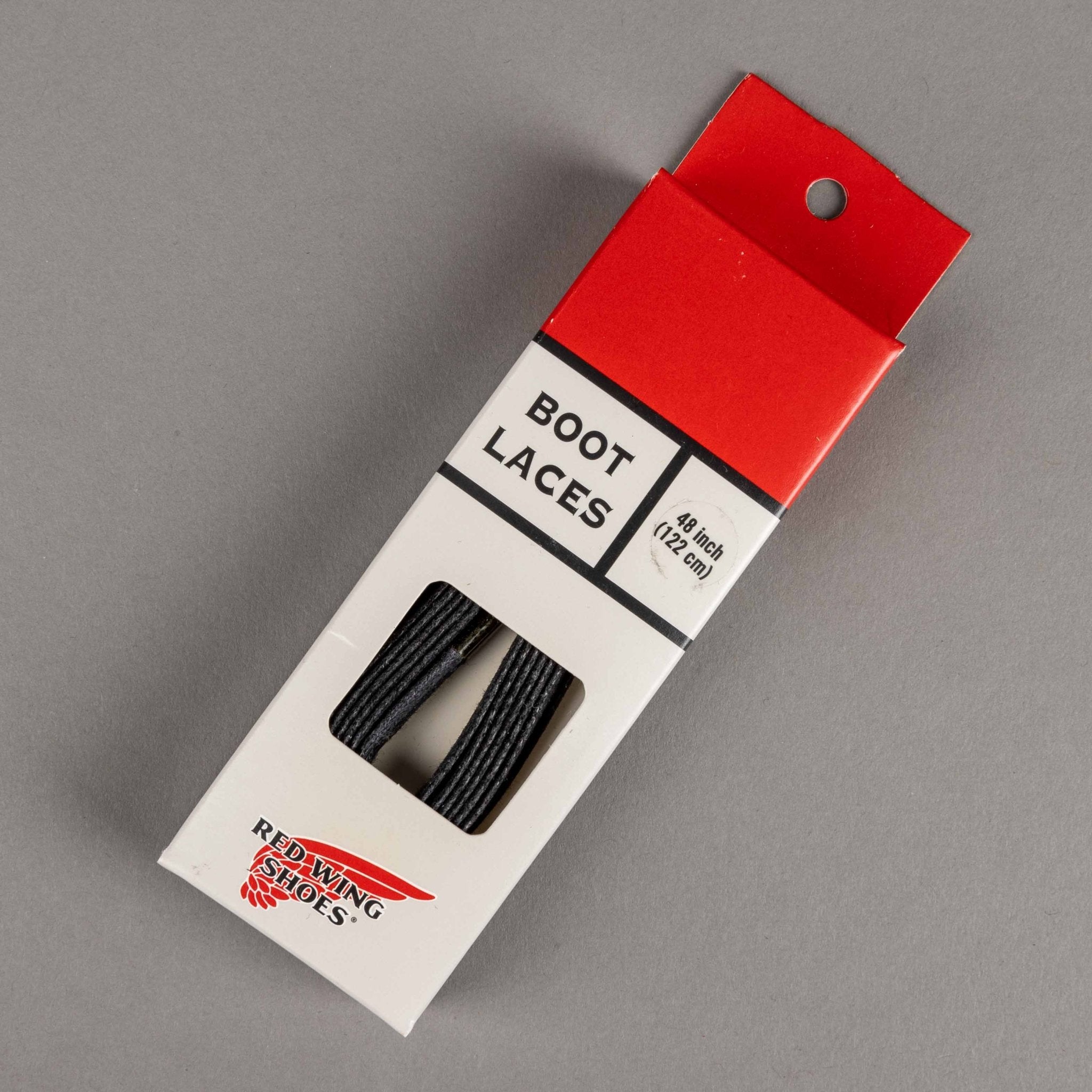 Red Wing Shoes122cm Shoelace Flat Waxed black (6 - 7 pairs of eyelets)British Parts Lucerne