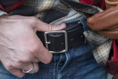 Red Wing ShoesBlack Pioneer leather beltBeltBritish Parts Lucerne