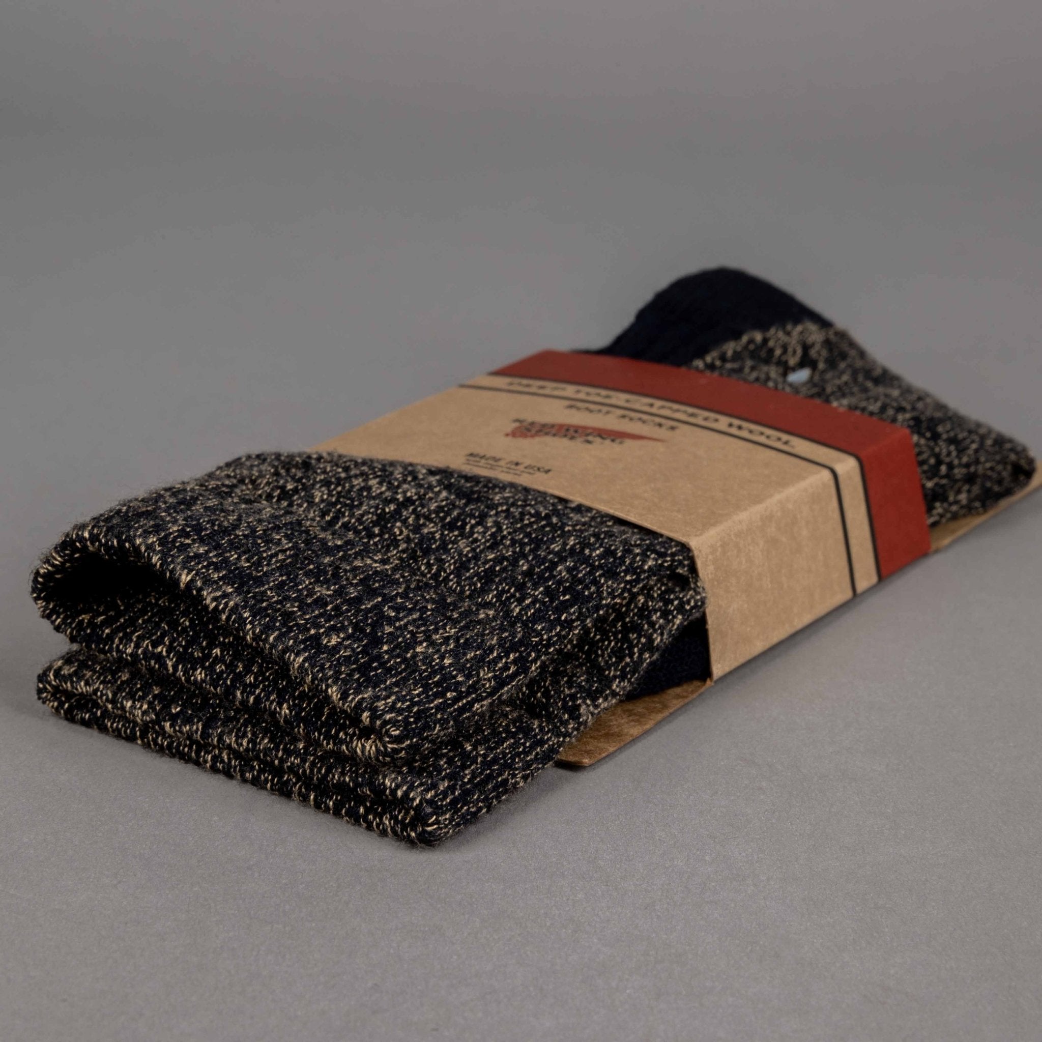 Red Wing ShoesDeep Toe Capped Wool Socks black / khakiSocksBritish Parts Lucerne