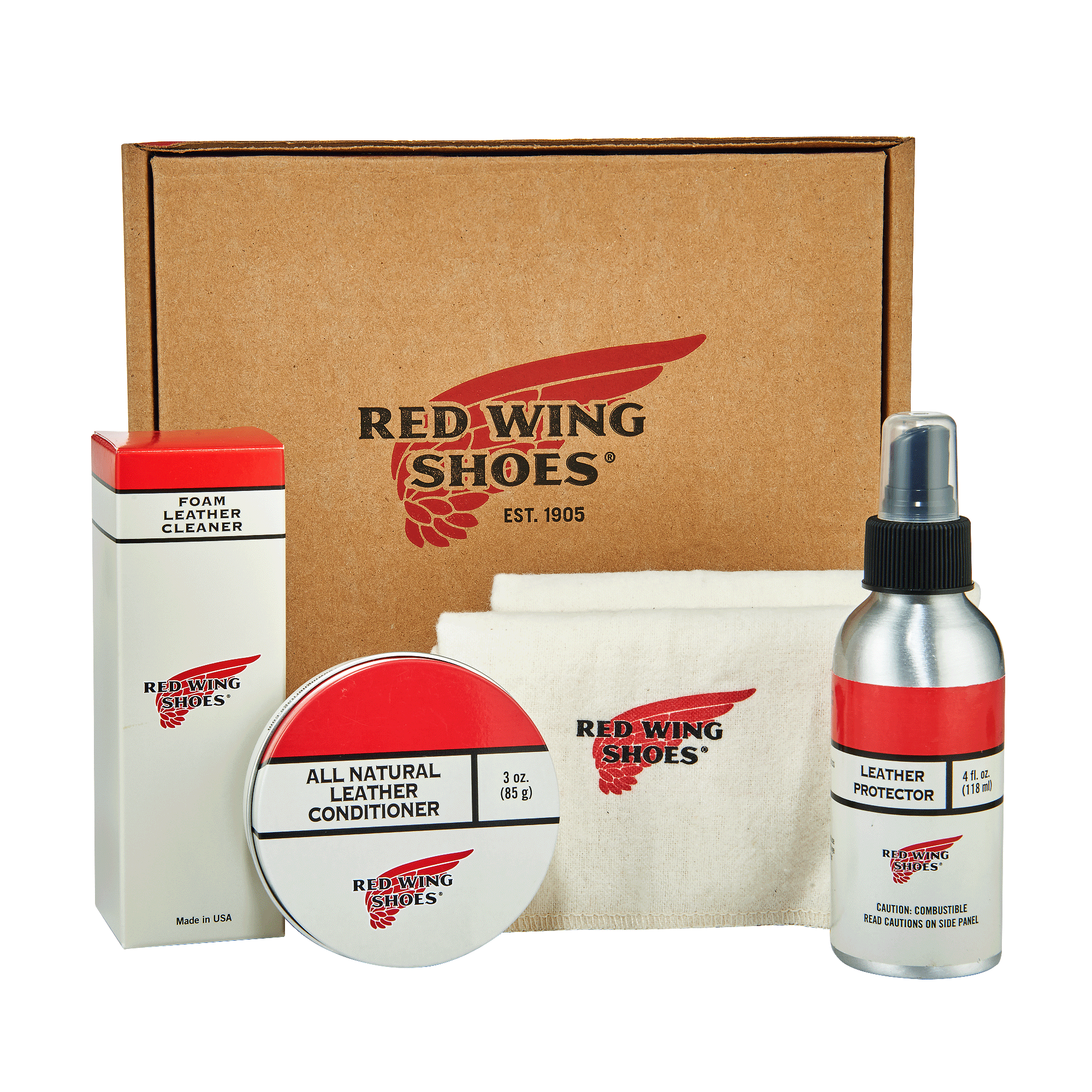Red Wing ShoesCare kit for shoes made of oil-tanned leatherShoe careBritish Parts Lucerne