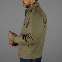 Rogue TerritoryCruiser Jacket Dry Wax Canvas OliveJacketsBritish Parts Lucerne