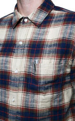 Rogue TerritoryOxford Shirt Khaki Slub PlaidShirtBritish Parts Lucerne