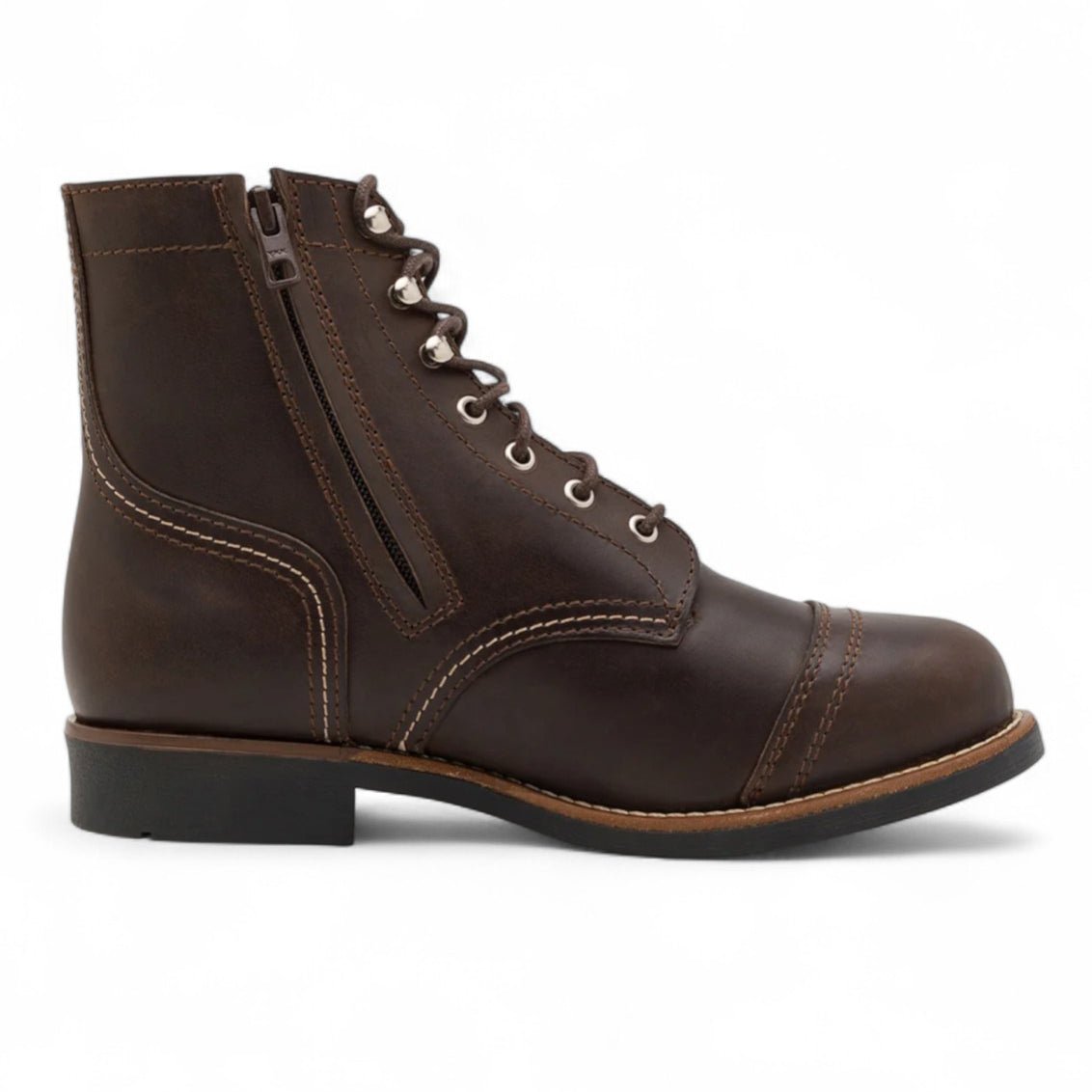 RokkerMoto Ranger Lady motorcycle boots brownMotorcycle bootsBritish Parts Lucerne