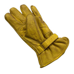 RokkerRide Hard Motorcycle Gloves Natural YellowGlovesBritish Parts Lucerne
