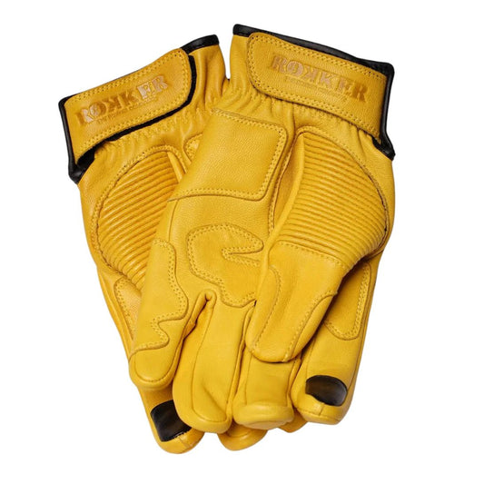 RokkerTucson motorcycle gloves yellowGlovesBritish Parts Lucerne