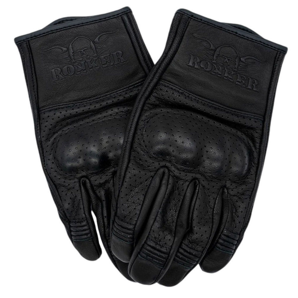RokkerTucson motorcycle gloves perforated blackGlovesBritish Parts Lucerne