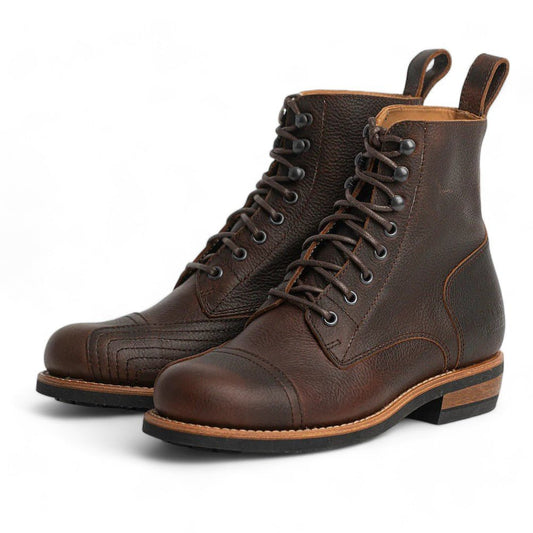 RokkerUrban Rebel motorcycle boots brownMotorcycle bootsBritish Parts Lucerne