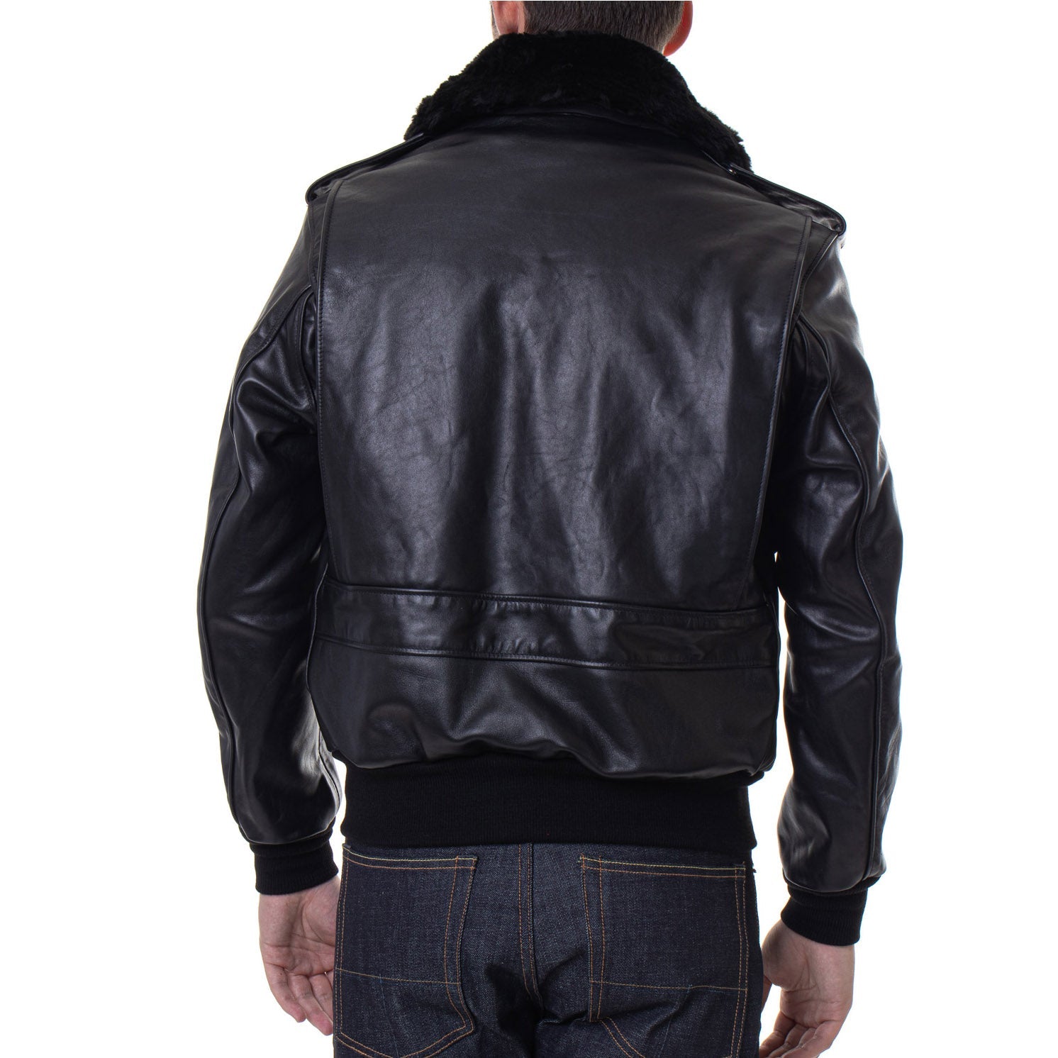 Schott NYCA - 2 Flieger leather jacket blackLeather jacketBritish Parts Lucerne