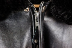 Schott NYCA - 2 Flieger leather jacket blackLeather jacketBritish Parts Lucerne