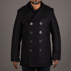 Schott NYC Classic Melton Wool Navy PeacoatCoatBritish Parts Luzern