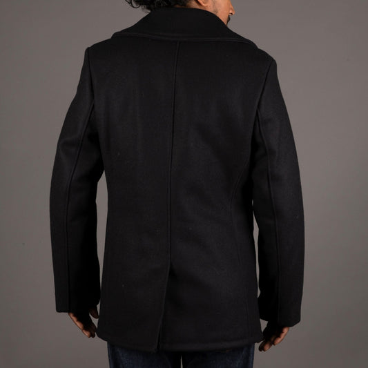 Schott NYC Classic Melton Wool Navy PeacoatCoatBritish Parts Luzern
