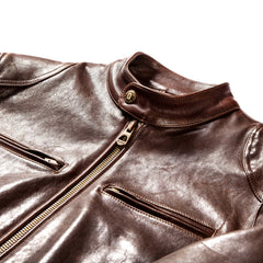 Shangri - La HeritageCafe Racer motorcycle leather jacket brownJacketsBritish Parts Lucerne