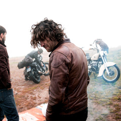 Shangri - La HeritageCafe Racer motorcycle leather jacket brownJacketsBritish Parts Lucerne