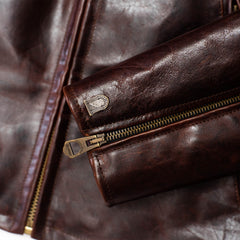 Shangri - La HeritageVarenne Horse Hide Leather Jacket WhiskeyJacketsBritish Parts Lucerne