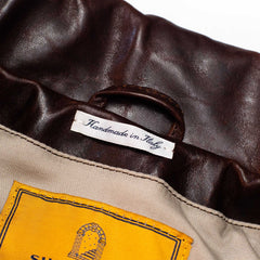 Shangri - La HeritageVarenne Horse Hide Leather Jacket WhiskeyJacketsBritish Parts Lucerne
