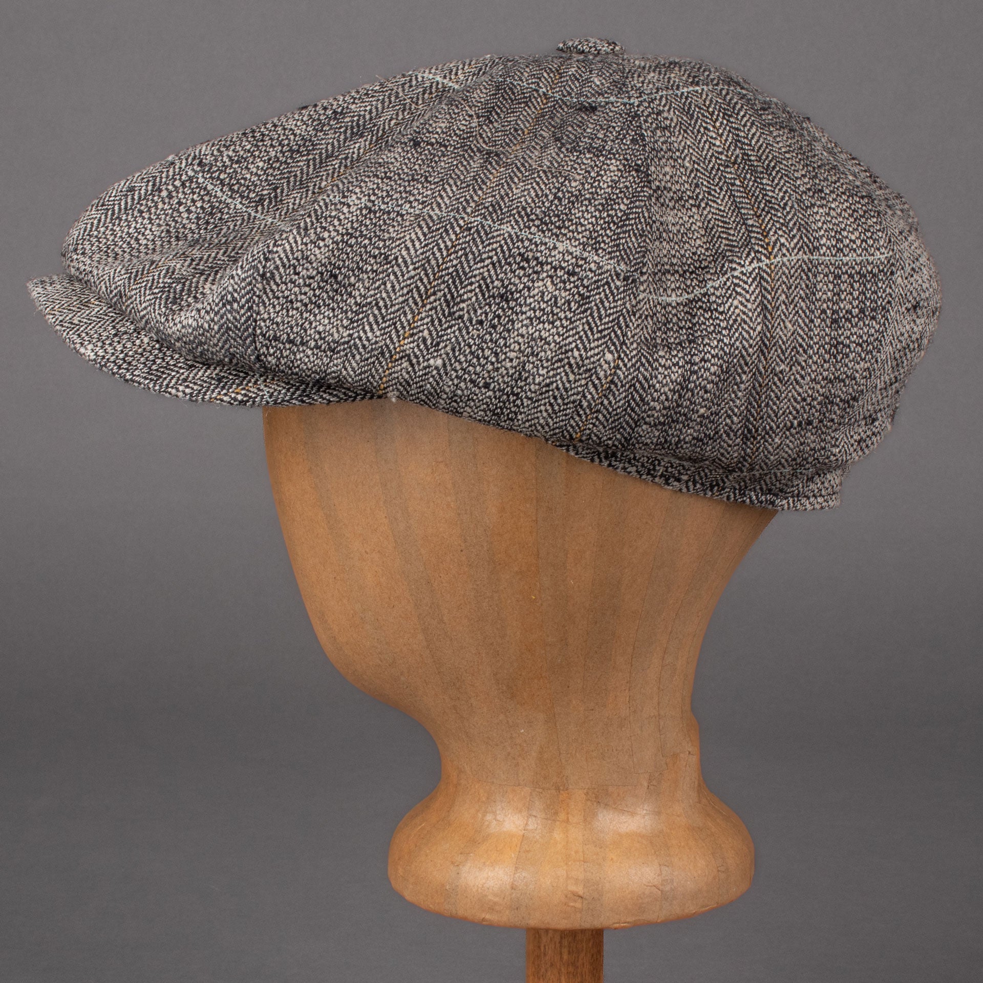 Stetson8 - Panel Linen/Silk Sliding cap HerringboneCapBritish Parts Lucerne
