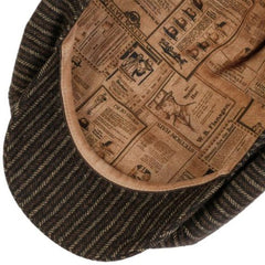 Stetson8 - Panel wool slider cap - brown/beige stripesCapBritish Parts Lucerne