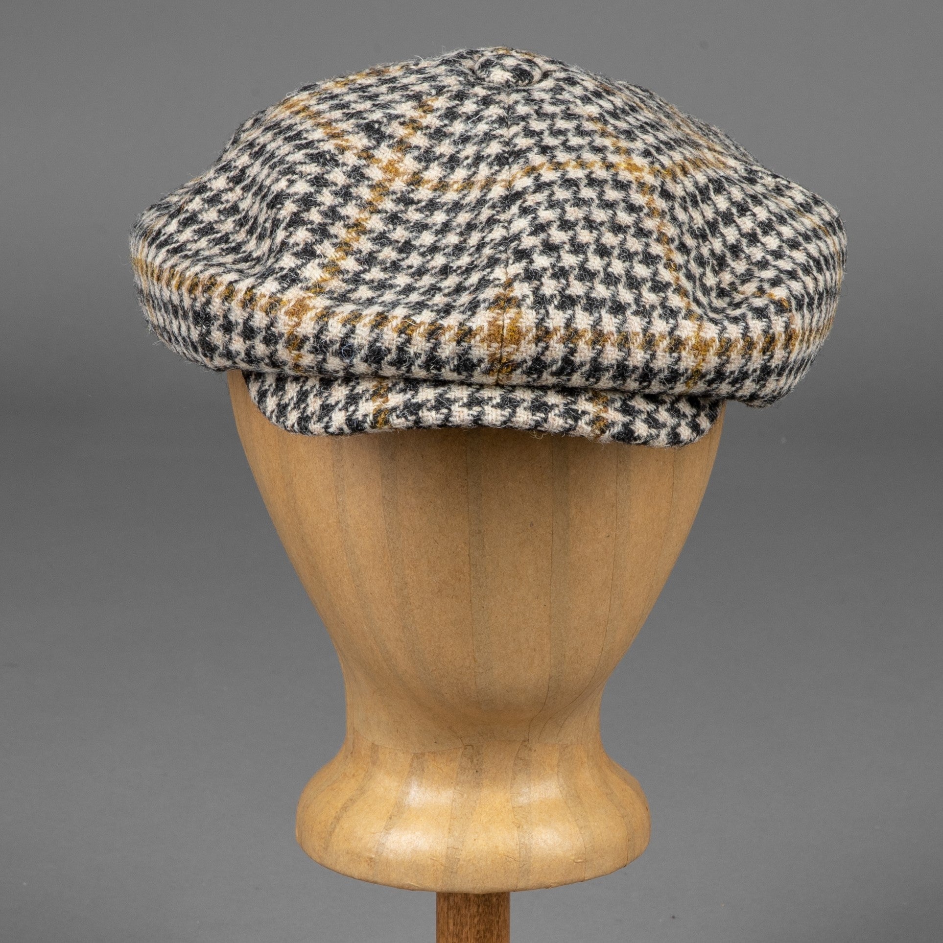 Stetson 8-Panel Flat Cap Harris Tweed Cap British Parts Lucerne