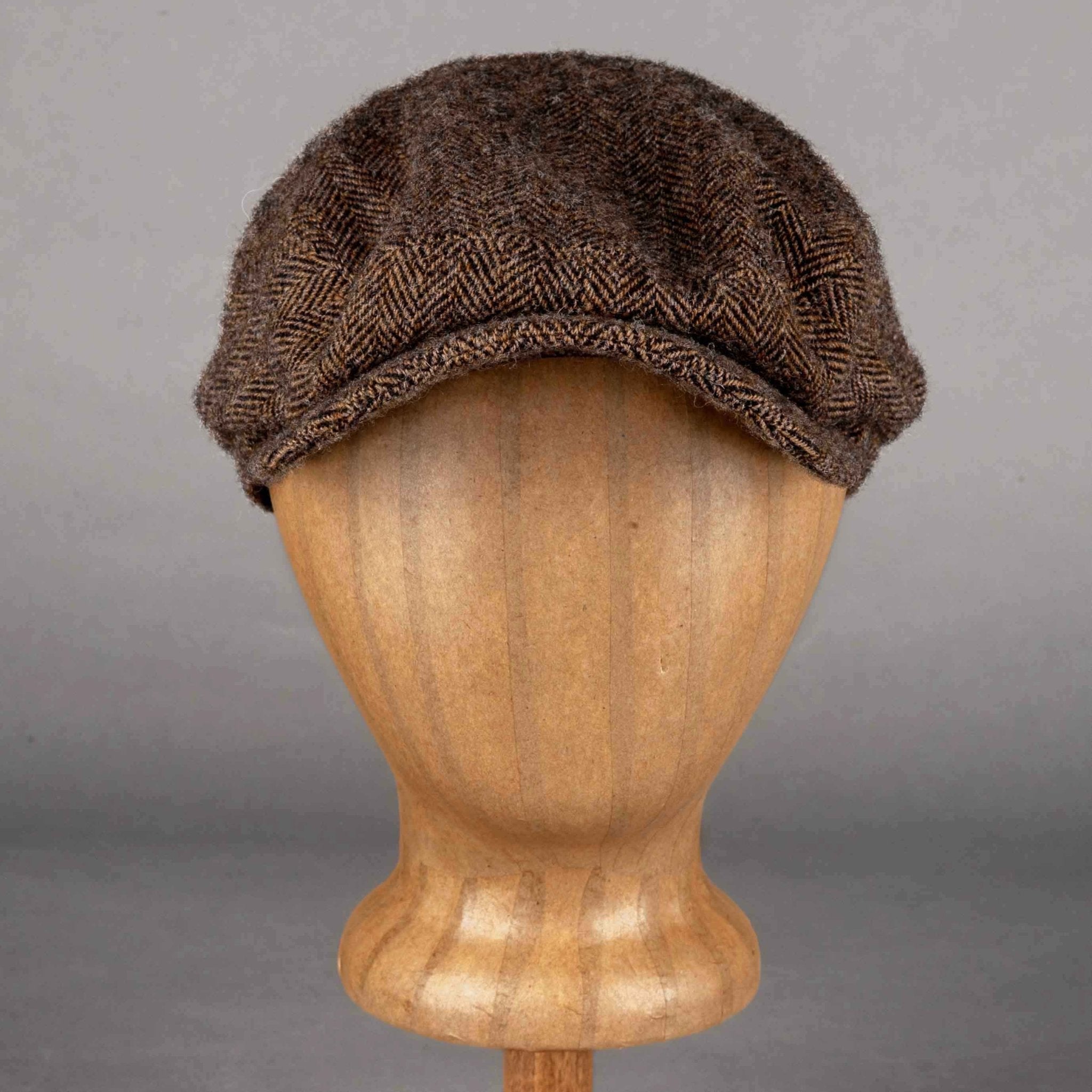 StetsonDriver Cap Virgin Wool Herringbone brown - melangeCapBritish Parts Lucerne
