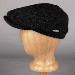 StetsonDriver Herringbone slider cap in virgin wool dark grayCapBritish Parts Lucerne