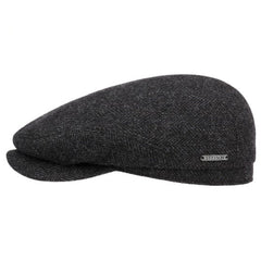 StetsonDriver Herringbone slider cap in virgin wool dark grayCapBritish Parts Lucerne