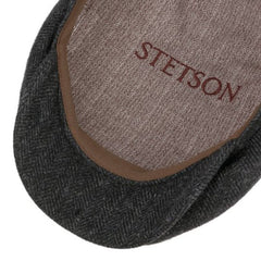 StetsonDriver Herringbone slider cap in virgin wool dark grayCapBritish Parts Lucerne