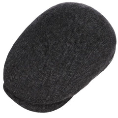 StetsonDriver Herringbone slider cap in virgin wool dark grayCapBritish Parts Lucerne