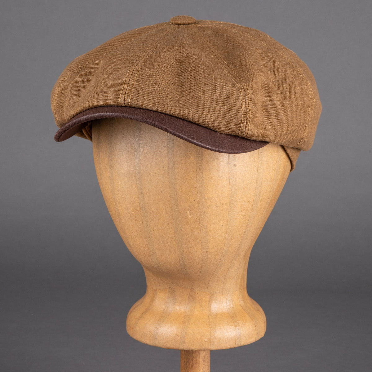 StetsonHatteras Waxed Cotton / Linen slider cap Dusty GoldCapBritish Parts Lucerne