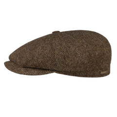 StetsonHatteras wool herringbone pattern brown - melangeCapBritish Parts Lucerne