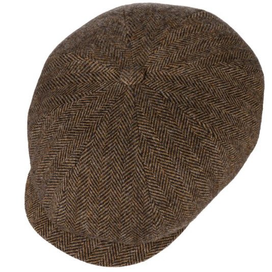 StetsonHatteras wool herringbone pattern brown - melangeCapBritish Parts Lucerne