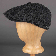 StetsonHatteras wool herringbone pattern dark grayCapBritish Parts Lucerne