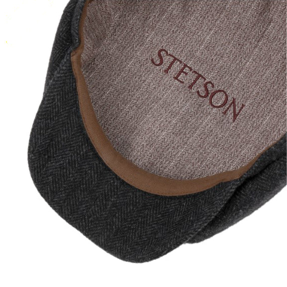 StetsonHatteras wool herringbone pattern dark grayCapBritish Parts Lucerne