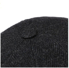 StetsonHatteras wool herringbone pattern dark grayCapBritish Parts Lucerne