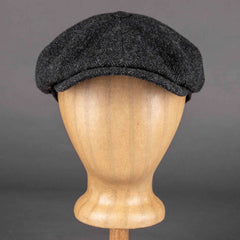 StetsonHatteras wool herringbone pattern dark grayCapBritish Parts Lucerne