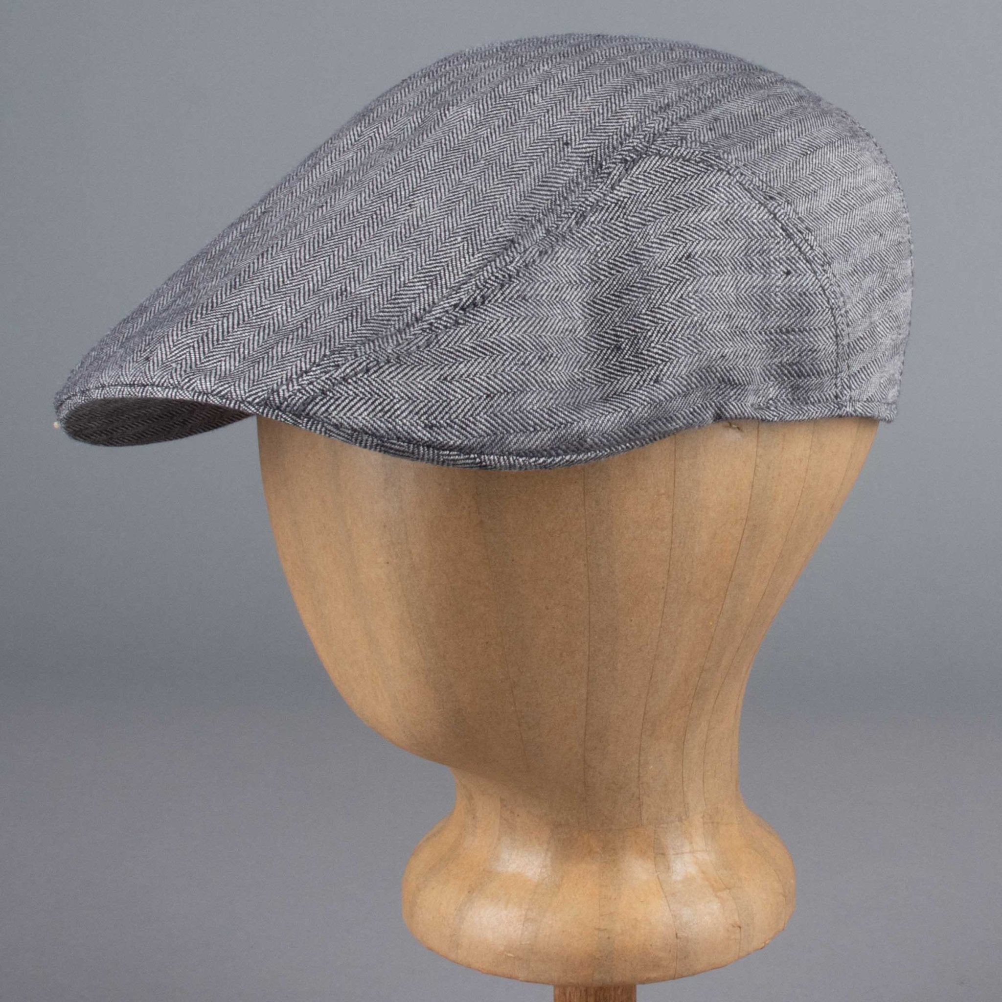 StetsonIvy Cap Linen in gray herringbone patternBritish Parts Lucerne