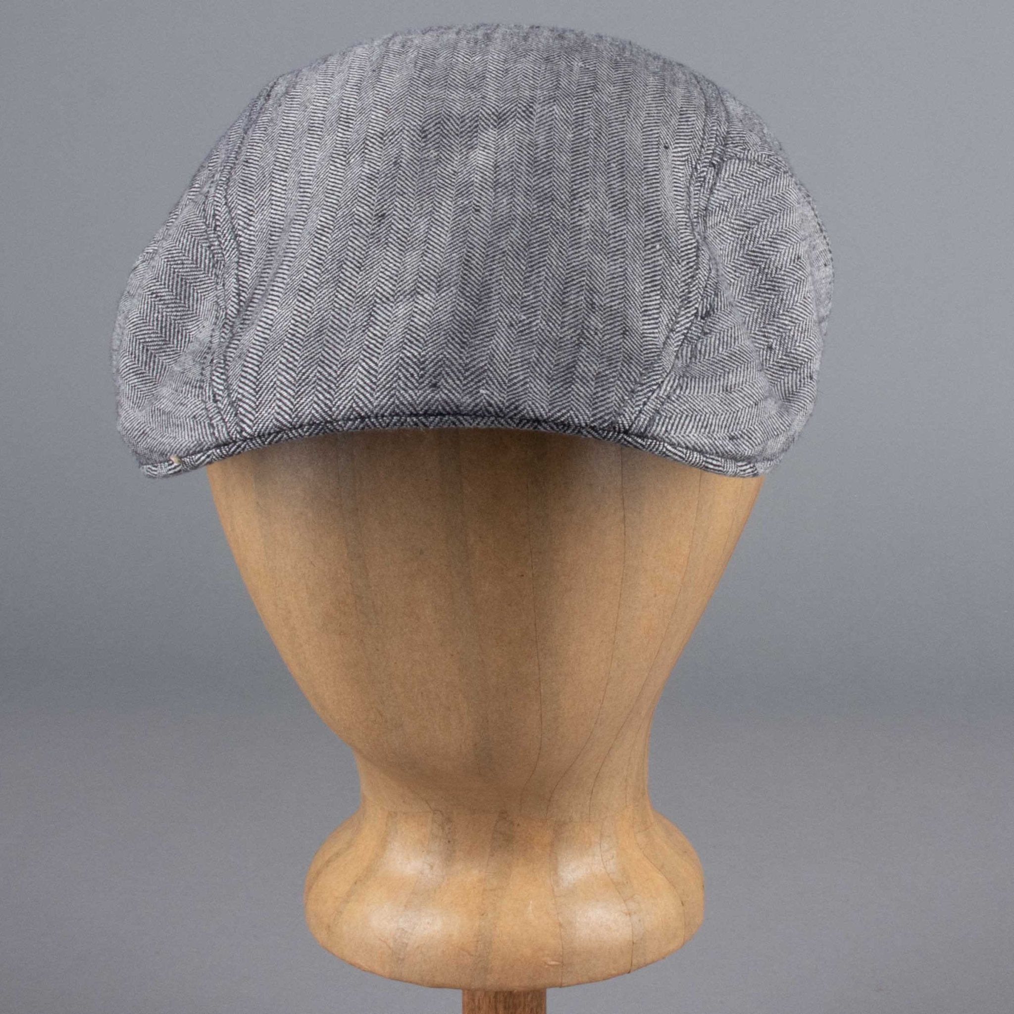 StetsonIvy Cap Linen in gray herringbone patternBritish Parts Lucerne