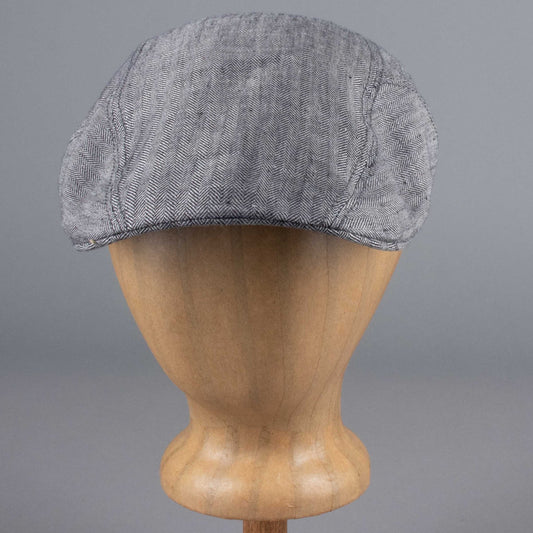 StetsonIvy Cap Linen in gray herringbone patternBritish Parts Lucerne