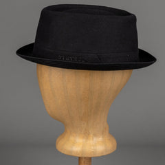 StetsonPork Pie Hat Cotton blackHatBritish Parts Lucerne
