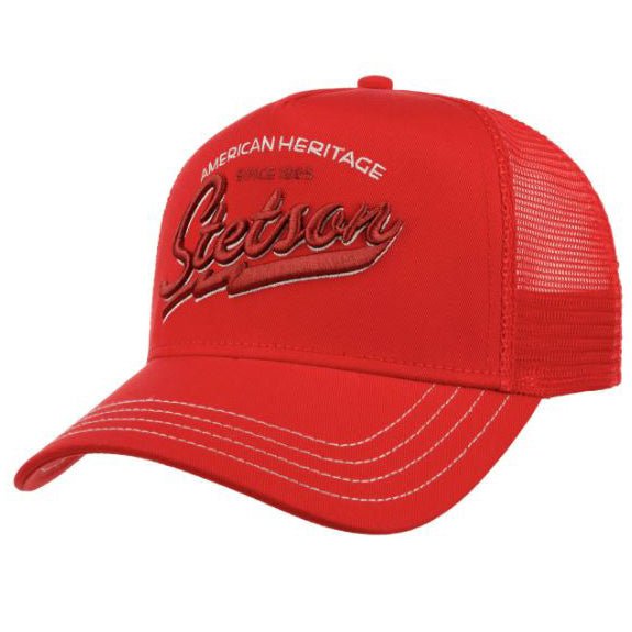 StetsonTrucker Cap American Heritage Classic Fire RedTrucker CapBritish Parts Lucerne