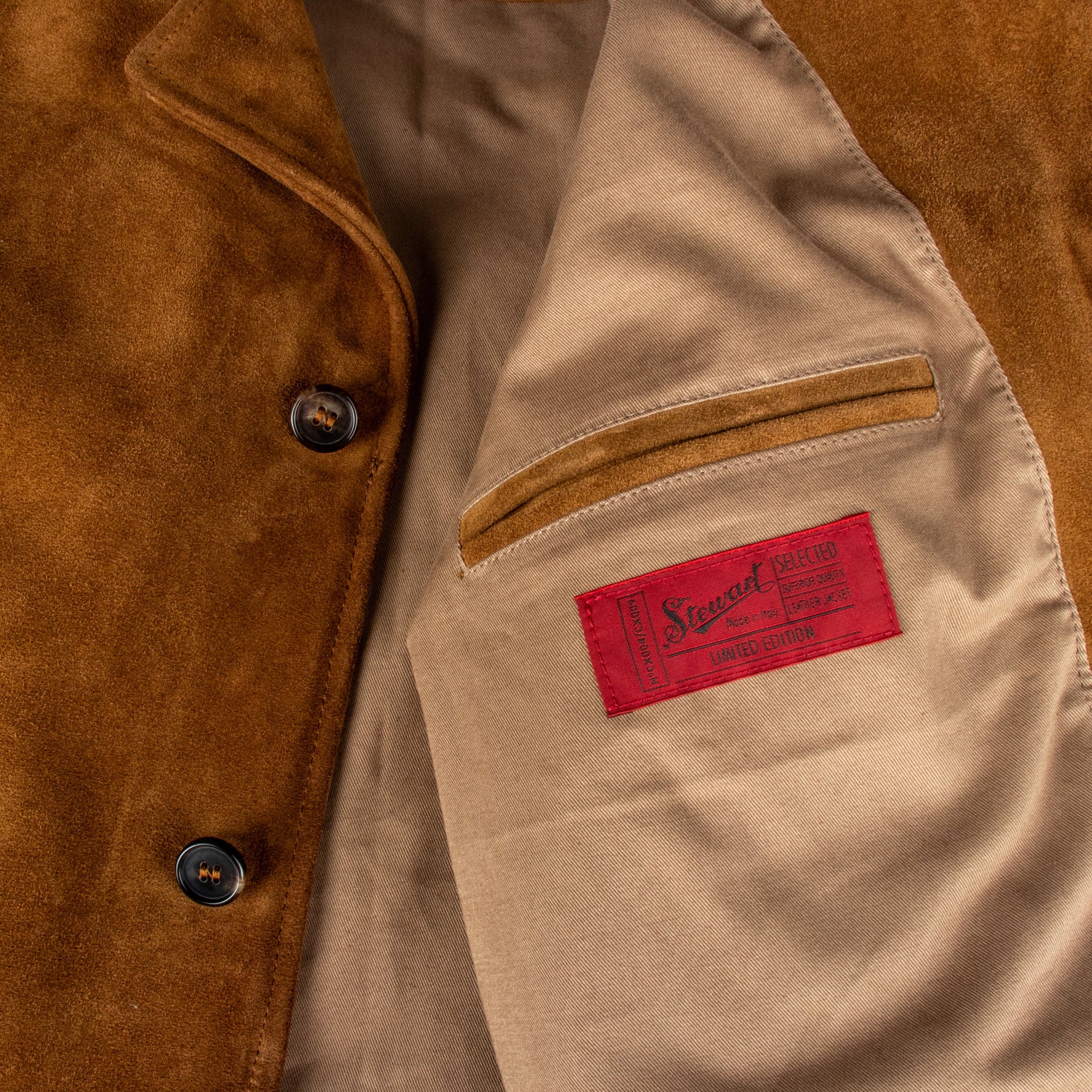 StewartFinn Lederjacke - Rough Suede TobaccoJackenBritish Parts Luzern
