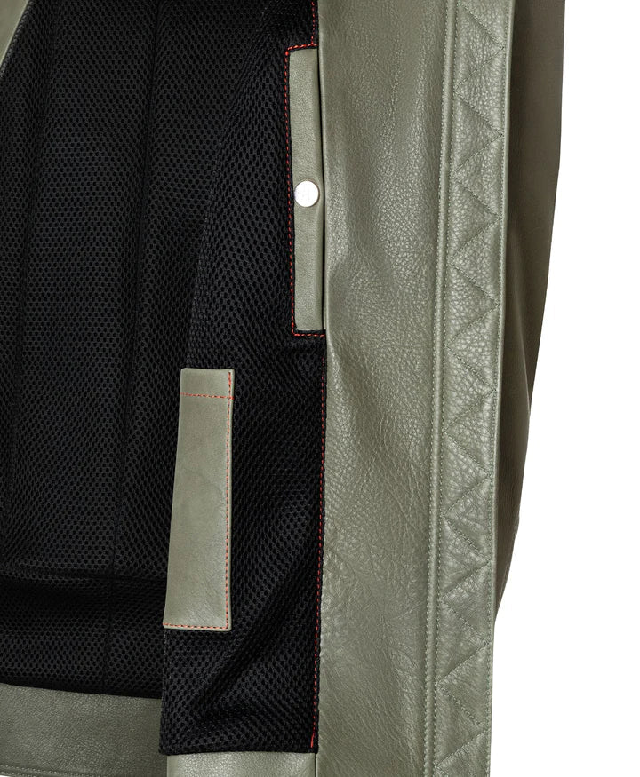 Taveri MotoClassic Biker Jacket Motorcycle Jacket GreenMotorcycle JacketBritish Parts Lucerne