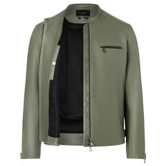 Taveri MotoClassic Biker Jacket Motorcycle Jacket GreenMotorcycle JacketBritish Parts Lucerne