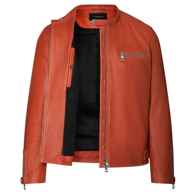 Taveri MotoClassic Biker Jacket Motorcycle Jacket RustMotorcycle JacketBritish Parts Lucerne