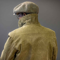 Thedi Leatherscanvas jacket with buffalo leatherjacketsBritish Parts Lucerne