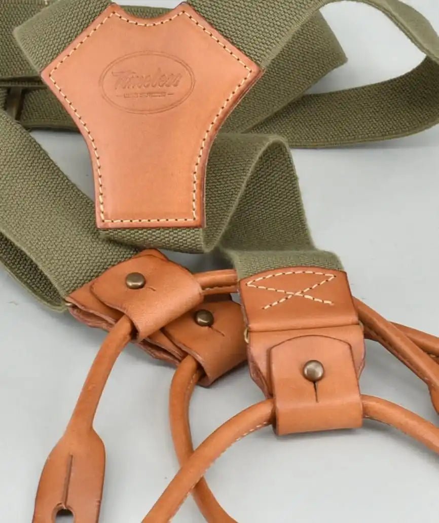 Timeless LeatherPants suspenders olive 2.0Pants bracesBritish Parts Lucerne