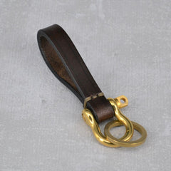 Timeless LeatherLoop Key Ring brownKey ringBritish Parts Lucerne