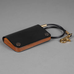 Timeless LeatherVintage Wallet blackWalletBritish Parts Lucerne