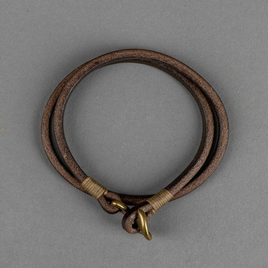 Timeless LeatherWrap bracelet brownBritish Parts Lucerne
