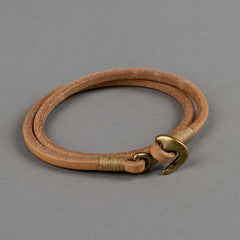 Timeless LeatherWrap bracelet naturalBritish Parts Lucerne